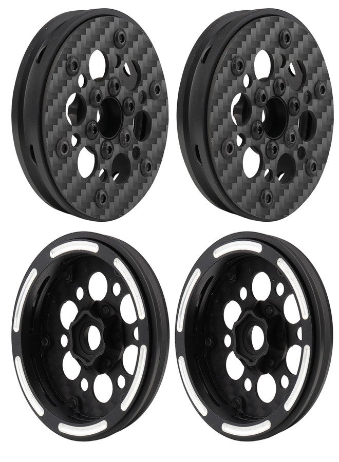 هوبي بارك عجلات HobbyPark المصنوعة من ألياف الكربون مقاس 1.9 بوصة مع نظام تثبيت الإطارات (Beadlock) لسيارات الزحف TRX4 SCX10 بمقياس 1/10 (النمط أ) - Image 5